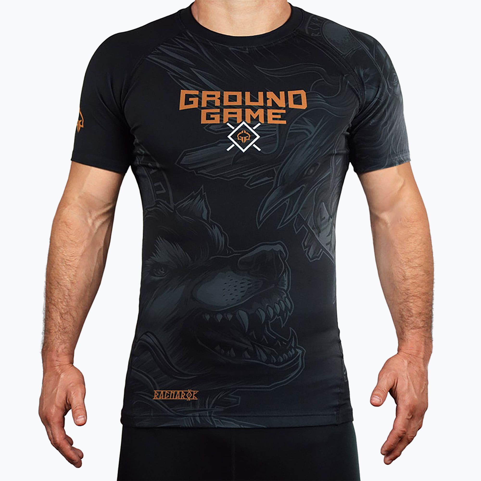Rashguard pentru bărbați Ground Game Ragnarok multicolor (23RASHSSRAGN ...