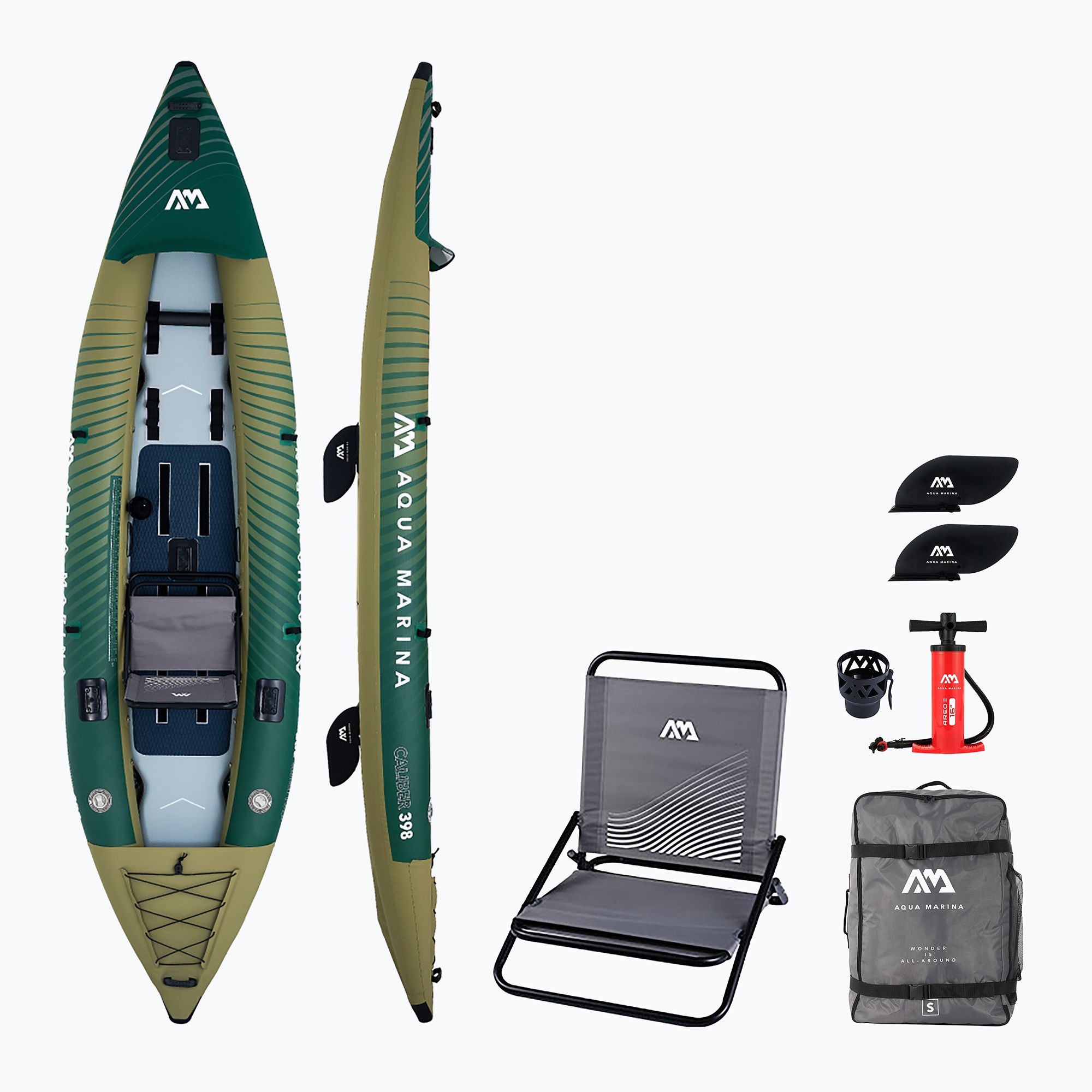 Aqua Marina Caliber CA-398 Caiac gonflabil de 1 persoană Aqua