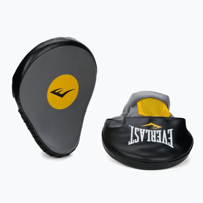 Discuri de antrenament EVERLAST Lea Punch Mantis din piele gri EV4910
