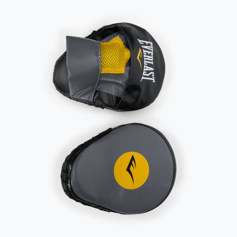 Discuri de antrenament EVERLAST Lea Punch Mantis din piele gri EV4910 2