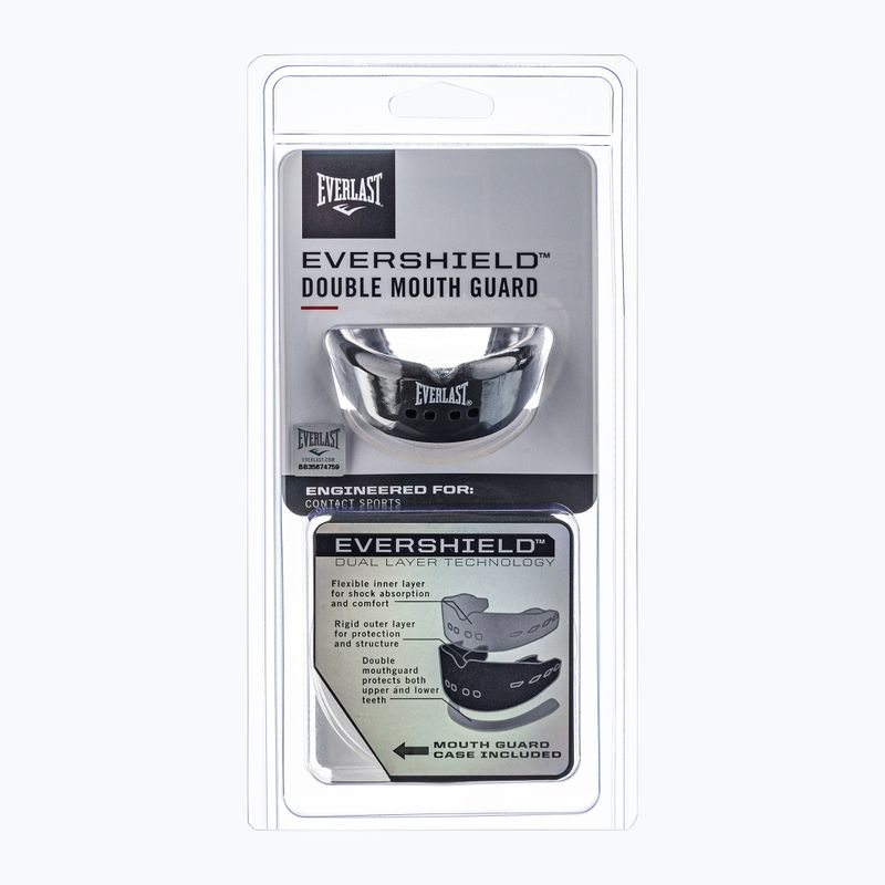 EVERLAST protecție dublă a maxilarului Evershield gri EV14002