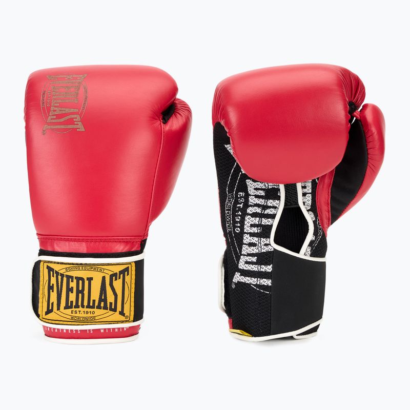 Mănuși de box  Everlast 1910 Classic red 3