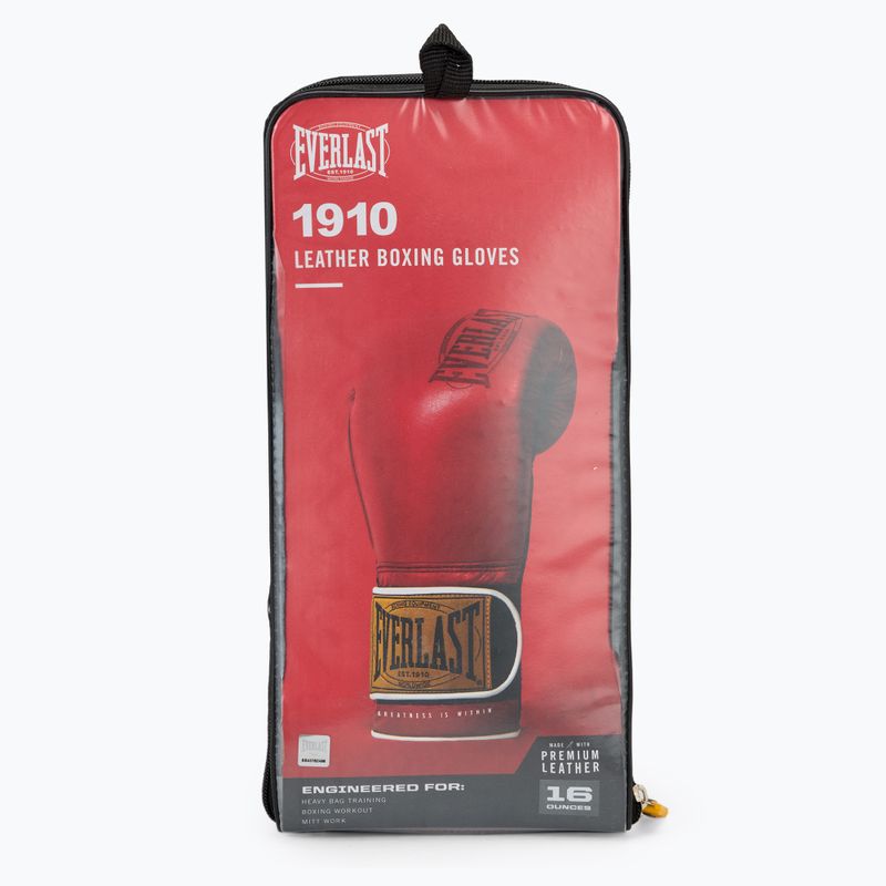 Mănuși de box  Everlast 1910 Classic red 6
