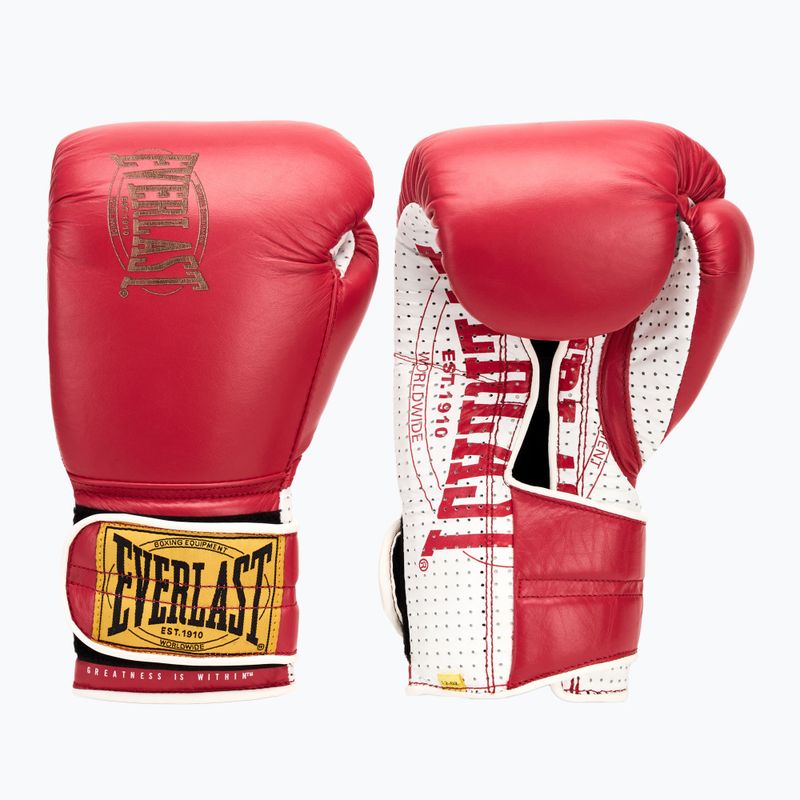 Mănuși de box  Everlast 1910 Classic Pro red 7