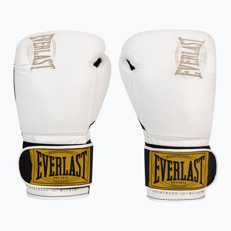 Mănuși de box EVERLAST 1910 Classic, alb, EV1910 WHT-12 oz.