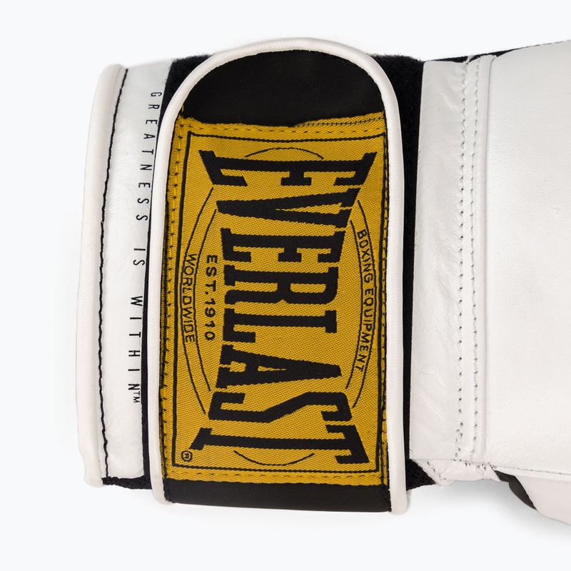 Mănuși de box EVERLAST 1910 Classic, alb, EV1910 WHT-12 oz. 5