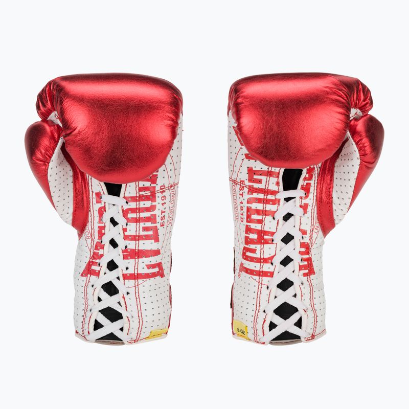 Mănuși de box  Everlast Fight Leather red 3