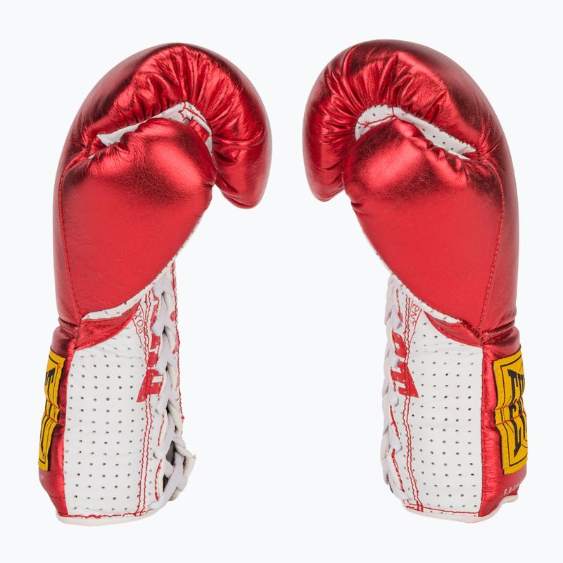 Mănuși de box  Everlast Fight Leather red 4