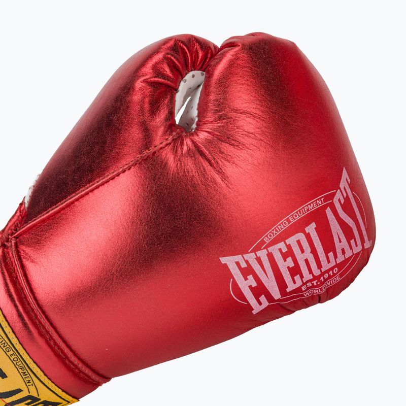 Mănuși de box  Everlast Fight Leather red 5