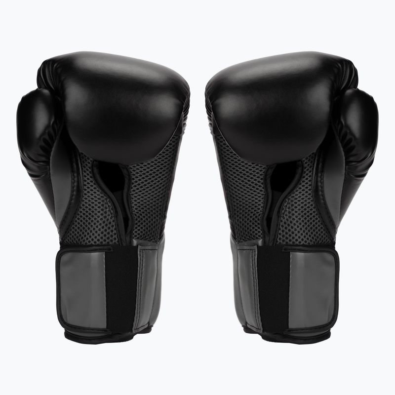 Mănuși de box pentru bărbați EVERLAST Pro Style Elite 5, negru, EV2500 BLK/GRY-10 oz. 2