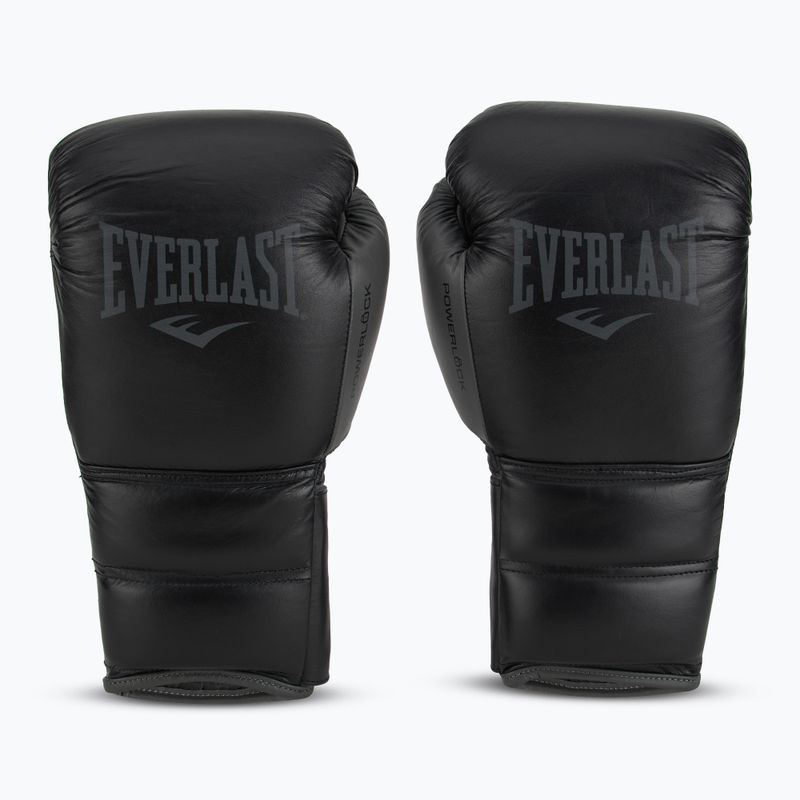 Mănuși de box Everlast Powerlock 2 Laced Pro Training black 2