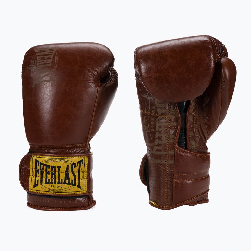 EVERLAST 1910 Mănuși de box Classic Pro maro EV1910PRO 3