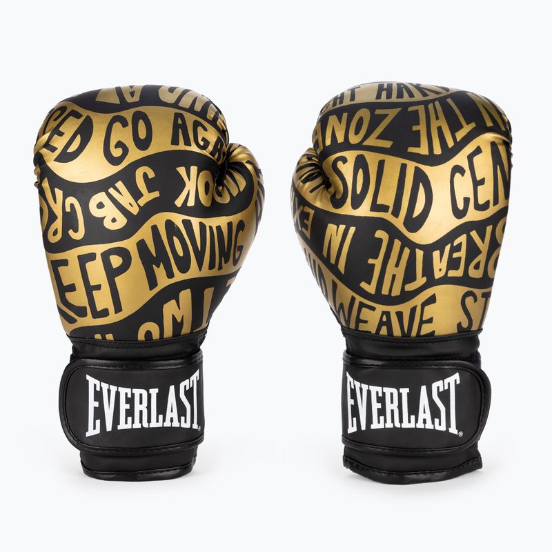 Everlast Spark Spark negru/aur mănuși de box EV2150 BLK/GLD
