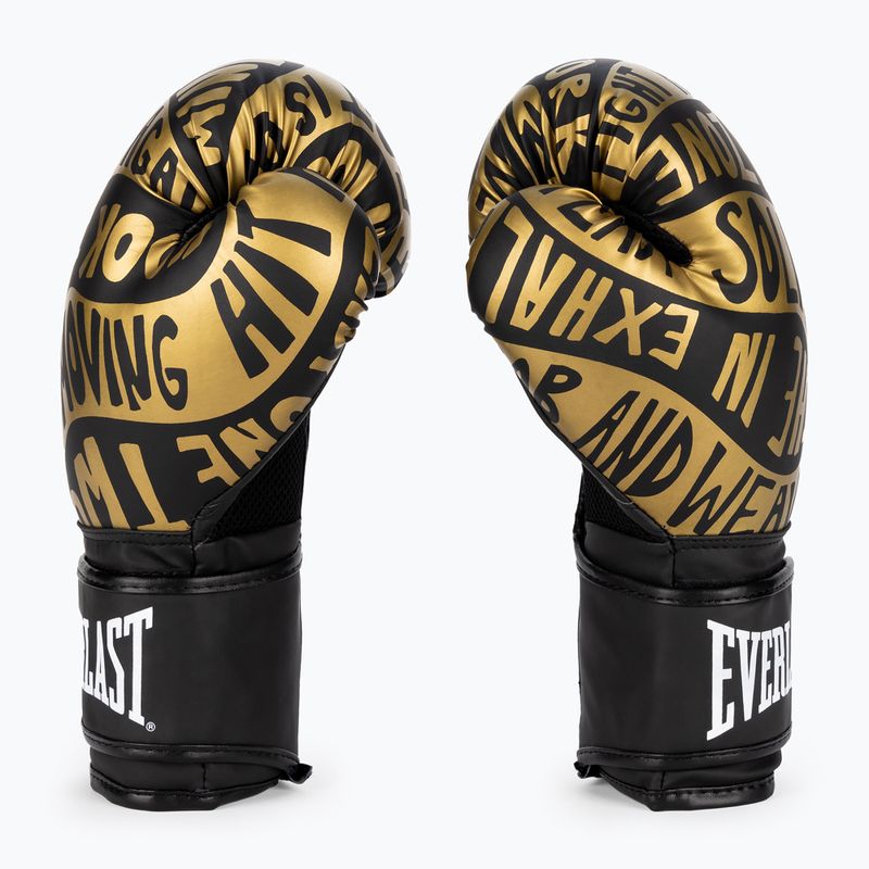 Everlast Spark Spark negru/aur mănuși de box EV2150 BLK/GLD