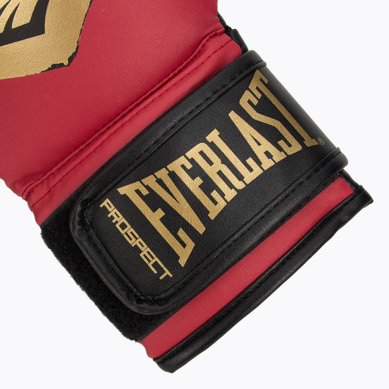 Set de box Everlast Prospect 2 Cască+ scuturi+ mănuși red/gold 7