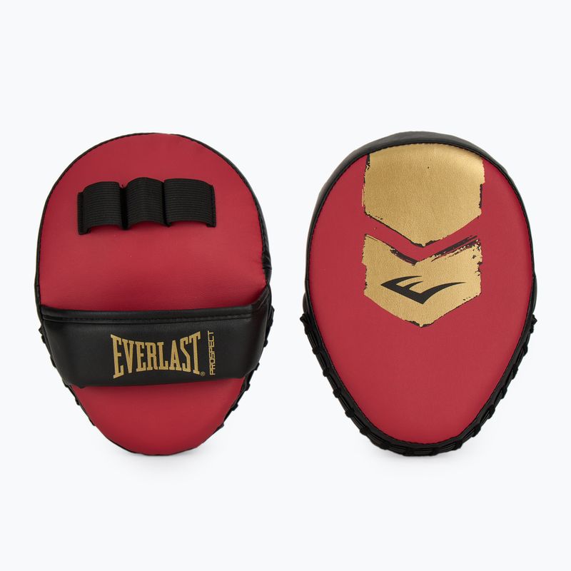 Set de box Everlast Prospect 2 Cască+ scuturi+ mănuși red/gold 8