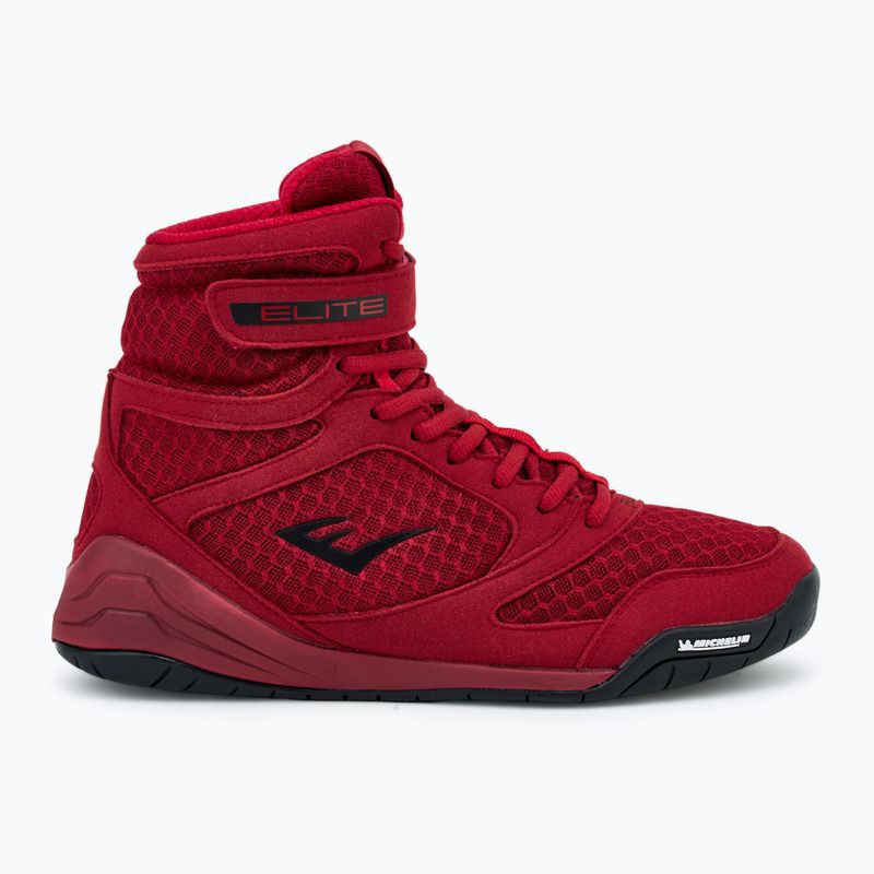 Încălțăminte de box pentru bărbați Everlast Elite 2 red 2