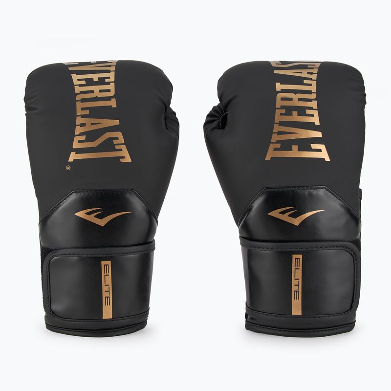 Mănuși de box  Everlast Pro Style Elite 2 black/gold 2