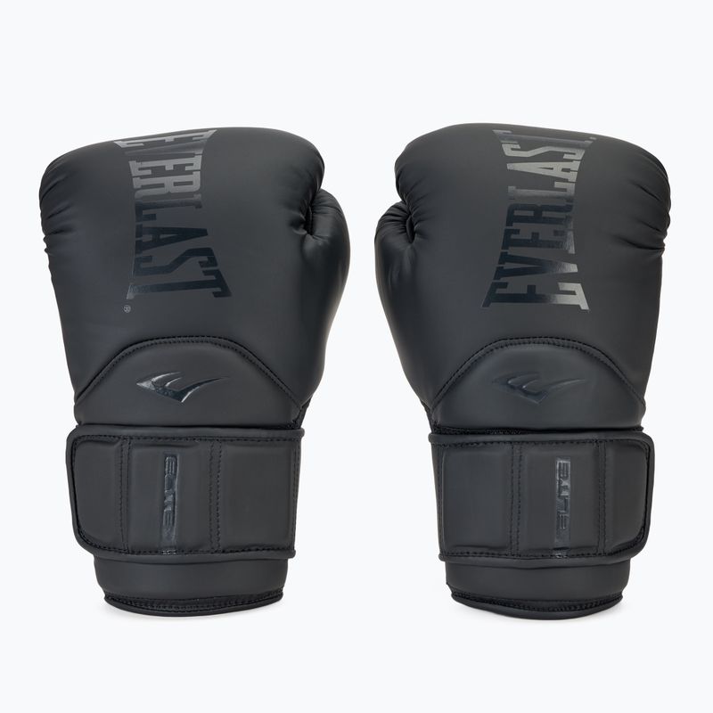 Mănuși de box  Everlast Elite 2 Pro Boxing Leather black 2