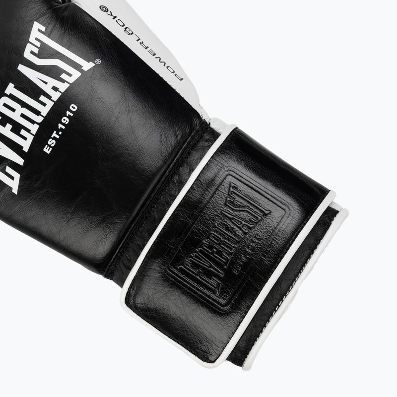 Mănuși de box Everlast Powerlock Pro OG H&L black/white 6