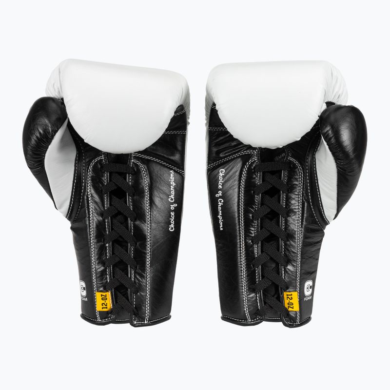 Mănuși de box Everlast Powerlock Pro OG Laced white/black 3