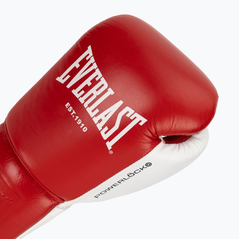 Mănuși de box Everlast Powerlock OG Pro Fight red/white 5