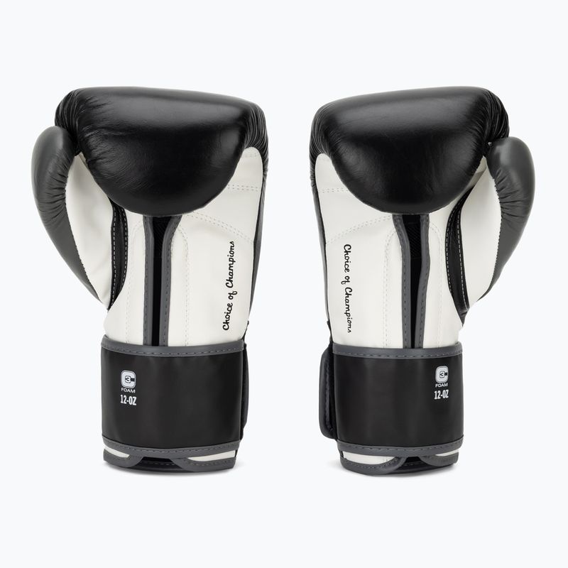 Mănuși de box Everlast Powerlock OG H&L Leather Advanced Training black/white 3