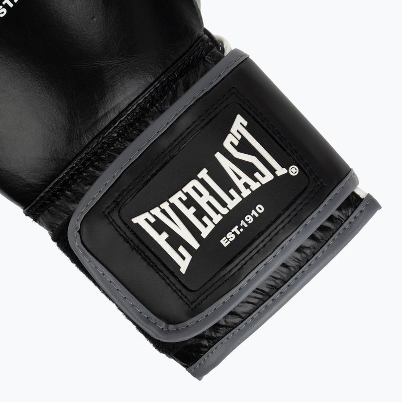 Mănuși de box Everlast Powerlock OG H&L Leather Advanced Training black/white 6