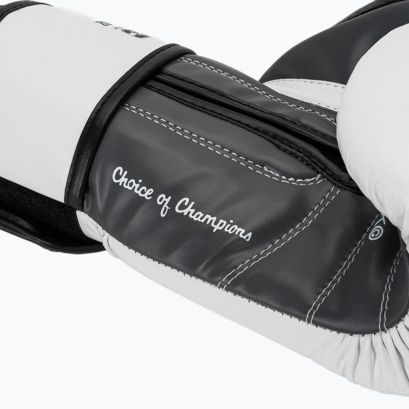 Mănuși de box Everlast Powerlock OG H&L Leather Advanced Training white/black 7