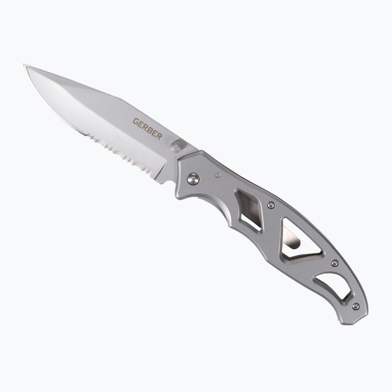 Gerber Paraframe II Folder Folder cuțit turistic Cuțit zimțat argintiu 31-003619