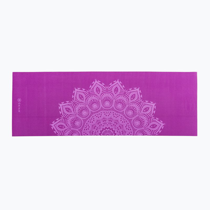 Covoraș de yoga Gaiam Purple Mandala 6 mm mov 62203 2