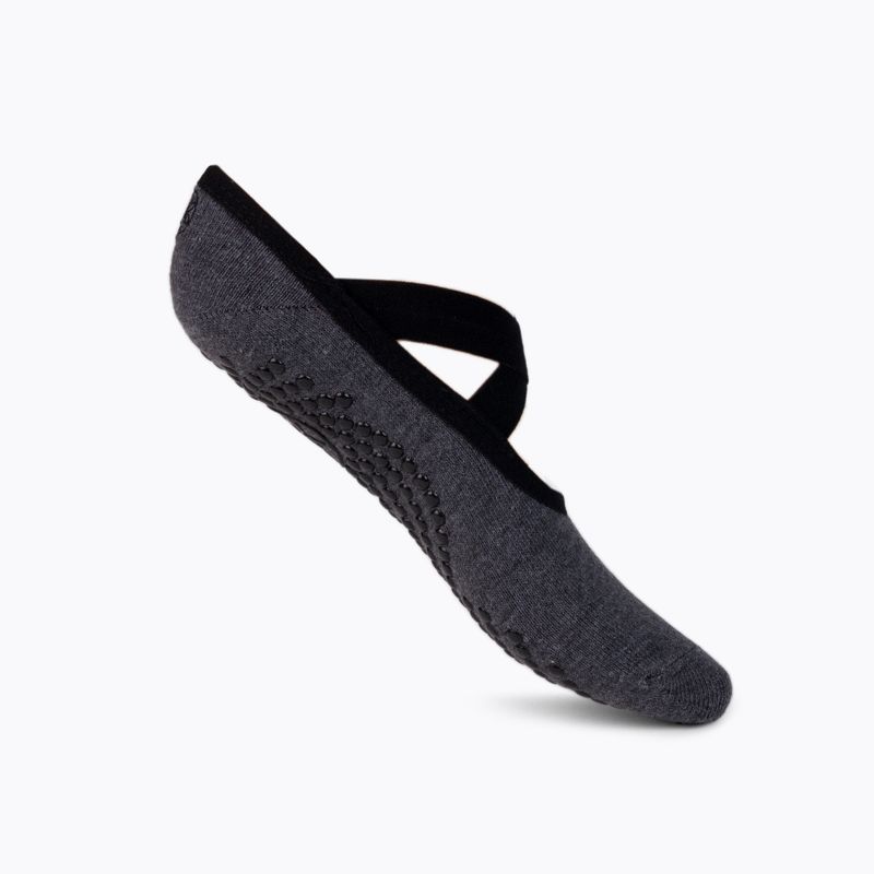 Șosete antiderapante de yoga pentru femei Gaiam, grafit, 63709 2