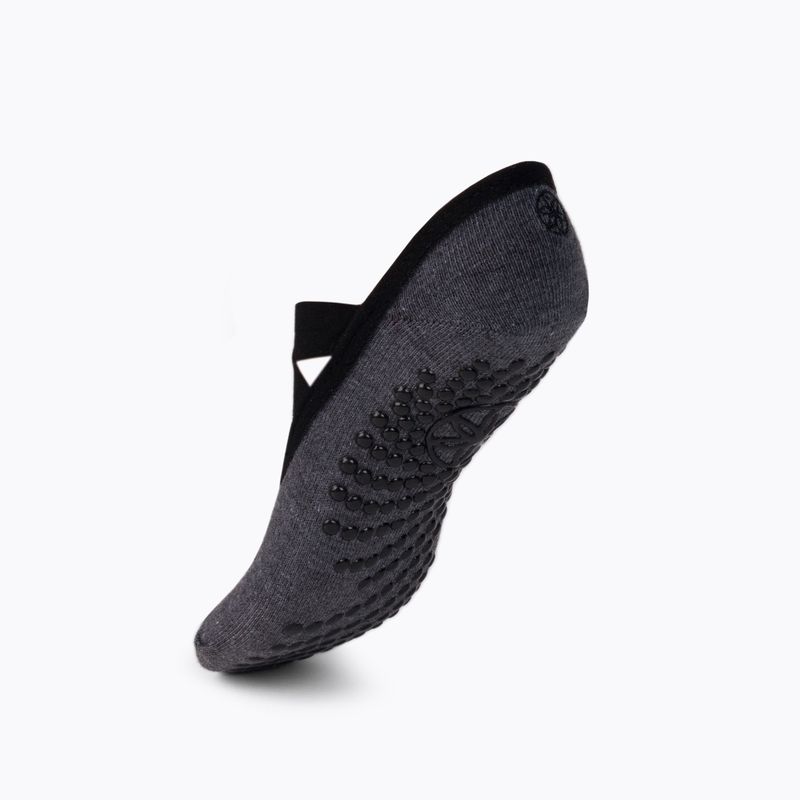 Șosete antiderapante de yoga pentru femei Gaiam, grafit, 63709 3