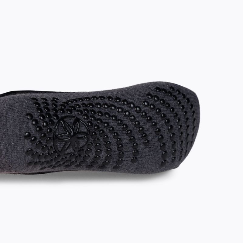 Șosete antiderapante de yoga pentru femei Gaiam, grafit, 63709 4