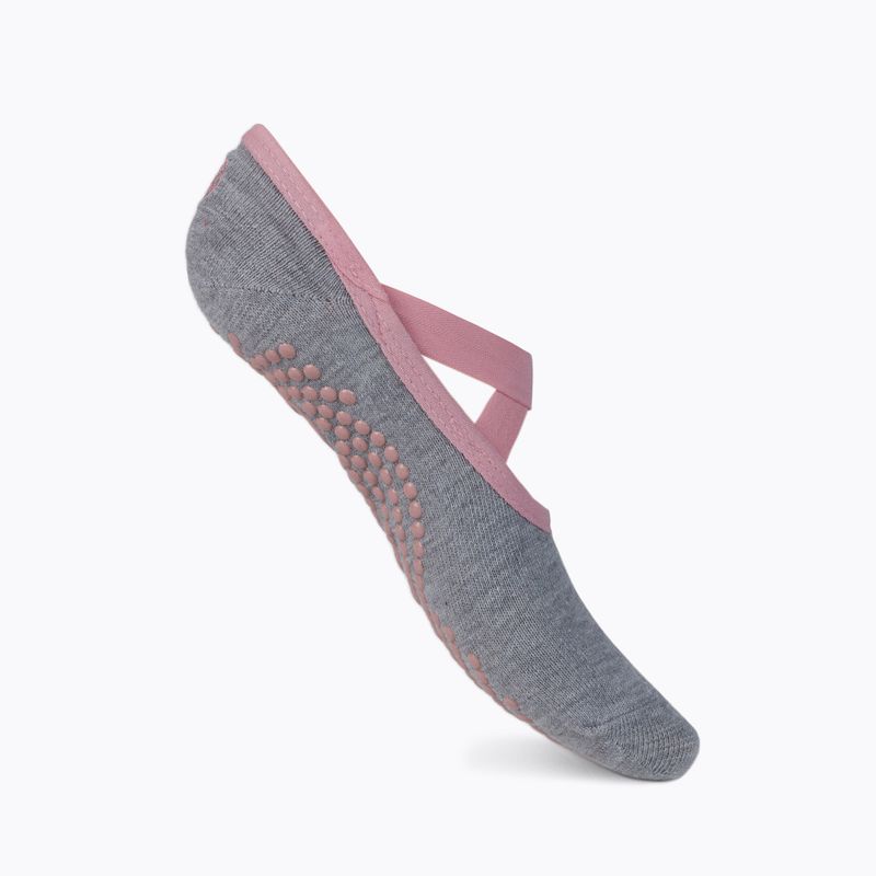 Șosete antiderapante de yoga pentru femei Gaiam, gri, 63755 2