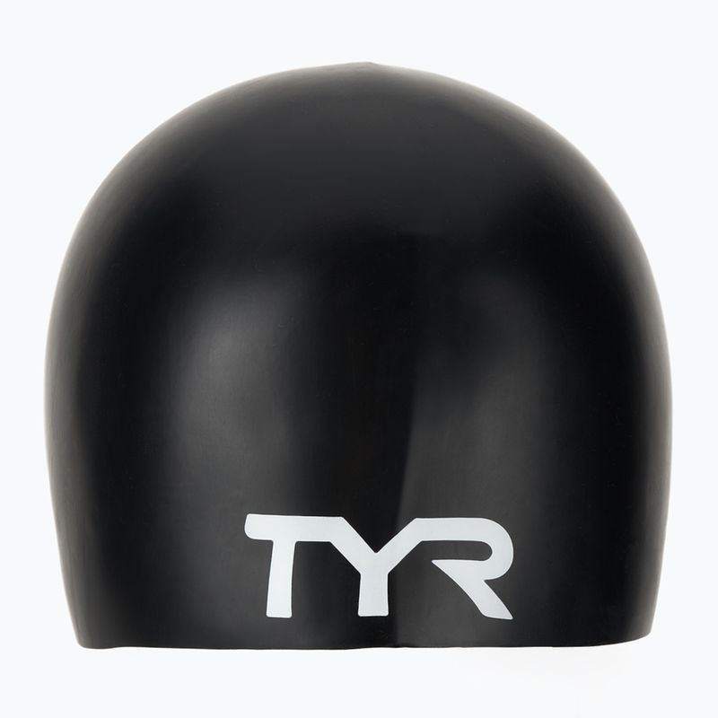 Cască de înot pentru copii  TYR Wrinkle-Free Silicone black