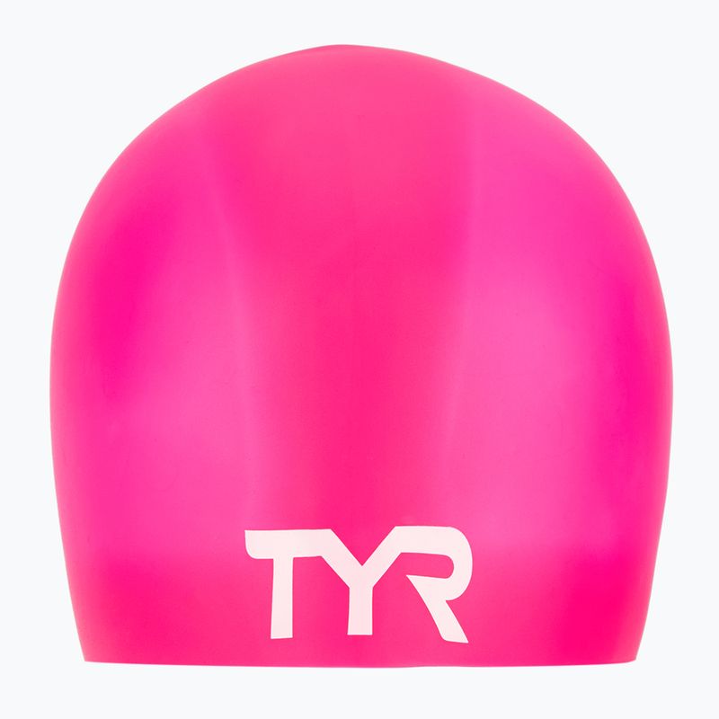 Cască de înot TYR Wrinkle Free Silicone pink