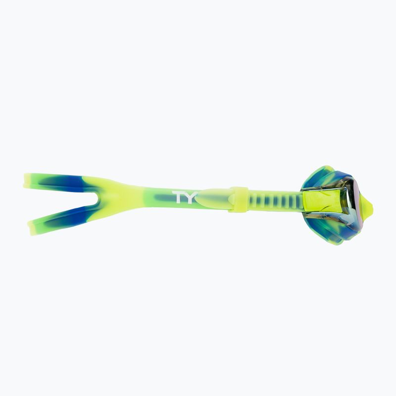 Ochelari de înot pentru copii TYR Swimple Tie Dye Mirrored gold/green/blue 3
