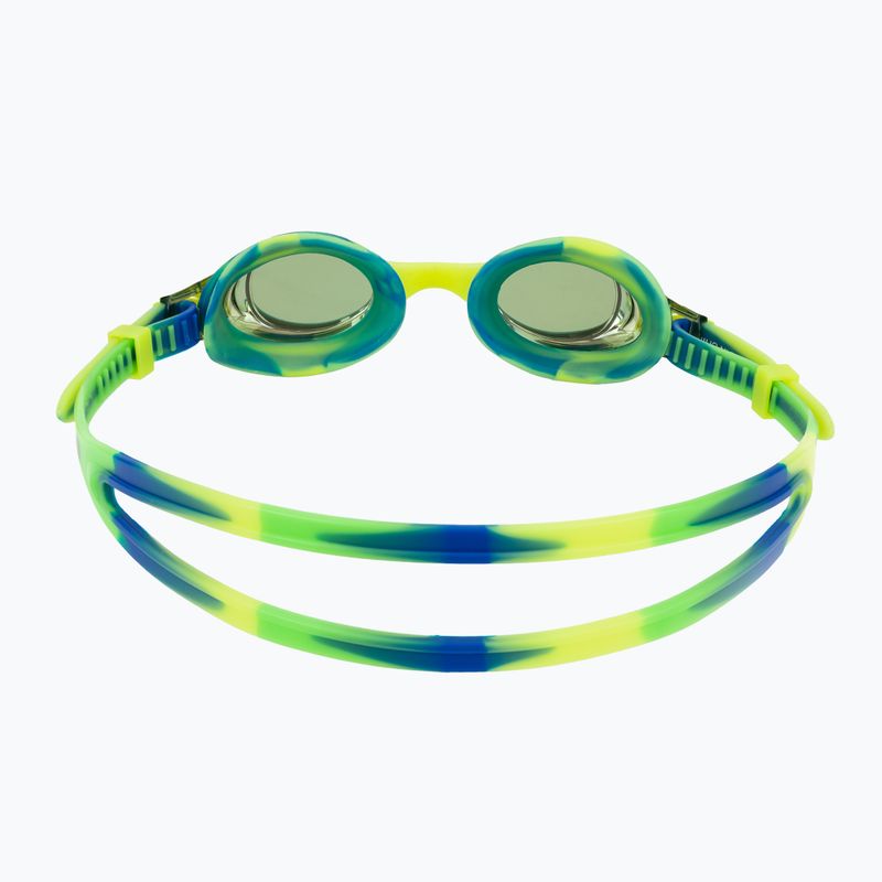 Ochelari de înot pentru copii TYR Swimple Tie Dye Mirrored gold/green/blue 4