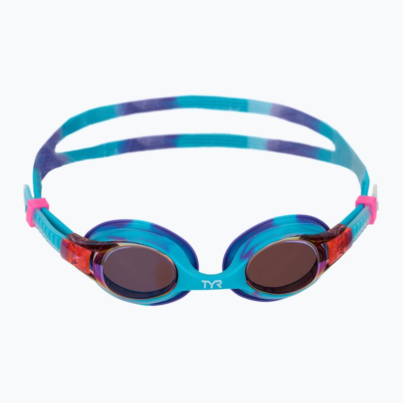 Ochelari de înot pentru copii TYR Swimple Tie Dye Mirrored purple/turqoise/purple 2