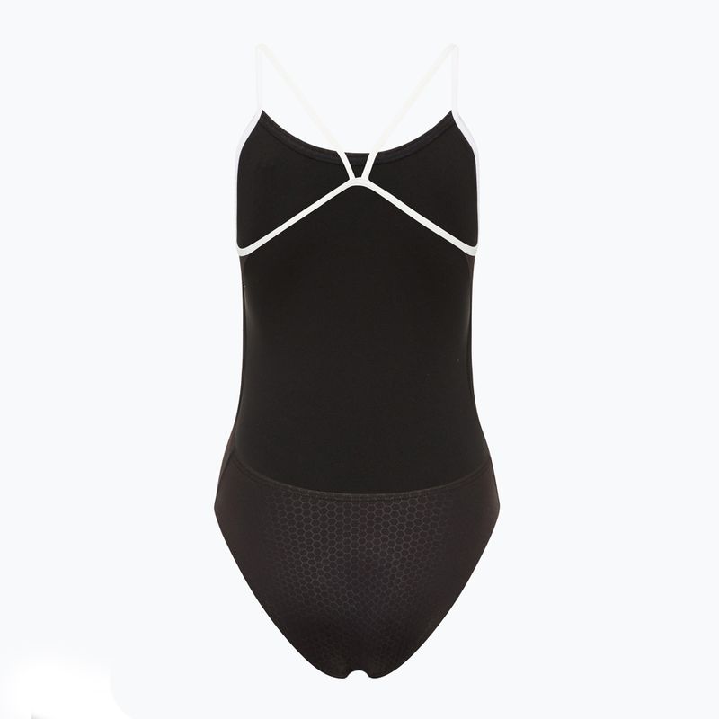 Costum de baie dintr-o bucată pentru femei TYR Hexa Cutoutfit black/white 2