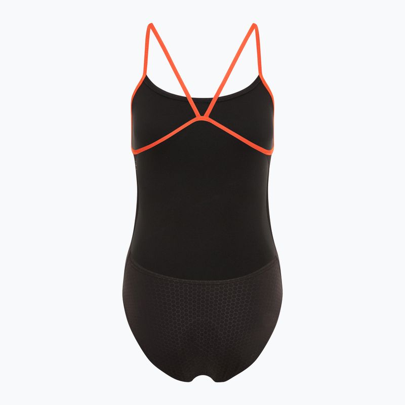 Costum de baie dintr-o bucată pentru femei TYR Hexa Cutoutfit black/orange 3