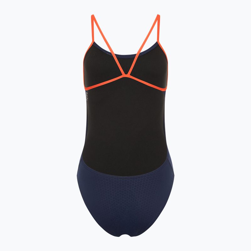 Costum de baie dintr-o bucată pentru femei TYR Hexa Cutoutfit navy/orange 2
