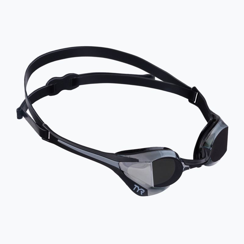 Ochelari de înot TYR Tracer-X Elite Mirrored negri  LGTRXELM_043