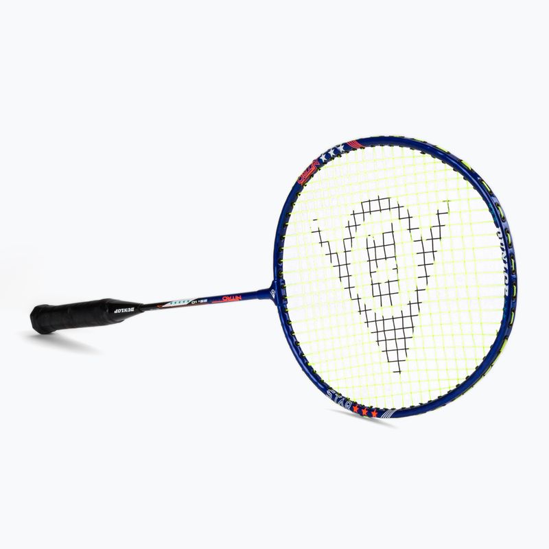 Set de badminton Dunlop Nitro-Star SSX 1.0 albastru/galben 13015319 3