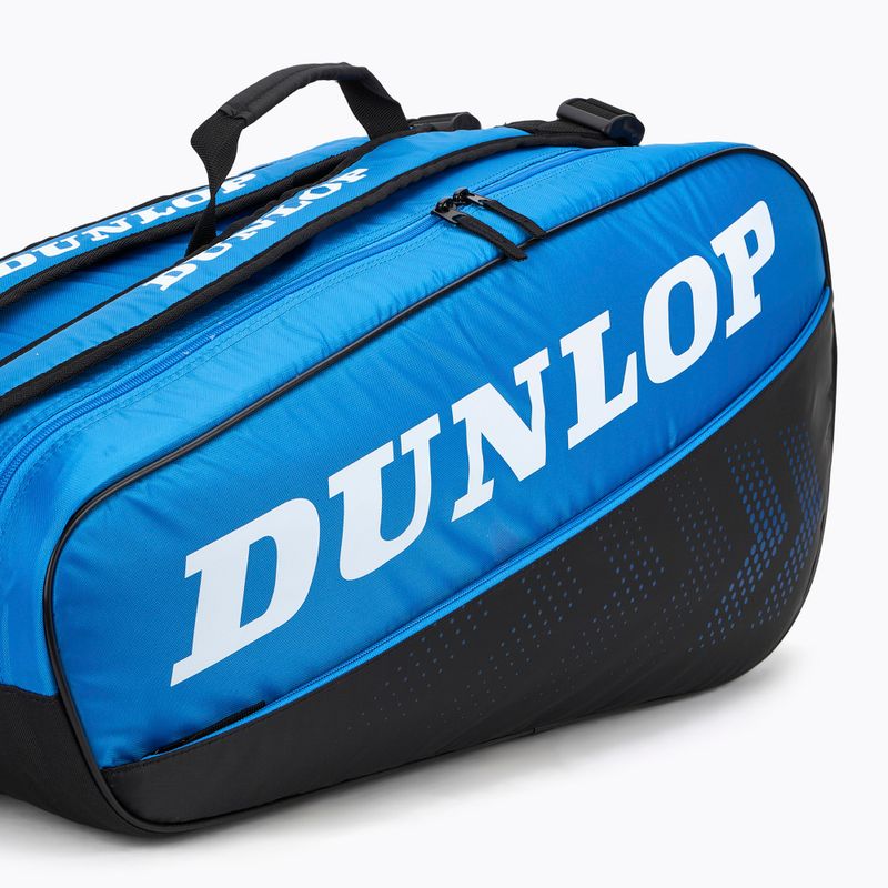 Geantă de tenis Dunlop FX-Club 10 RKT black/blue 8