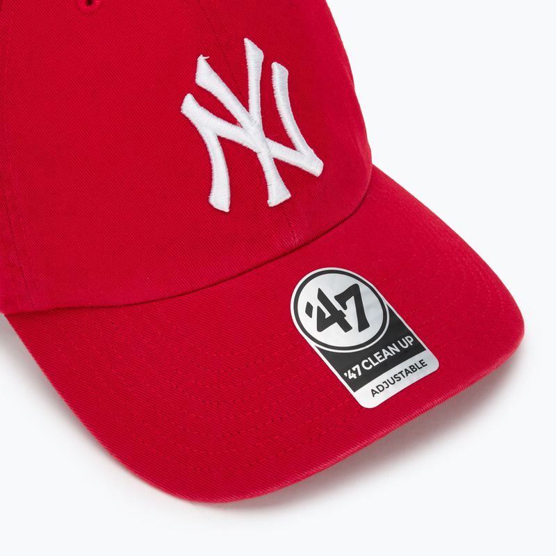 Șapcă 47 Brand MLB New York Yankees CLEAN UP red 3