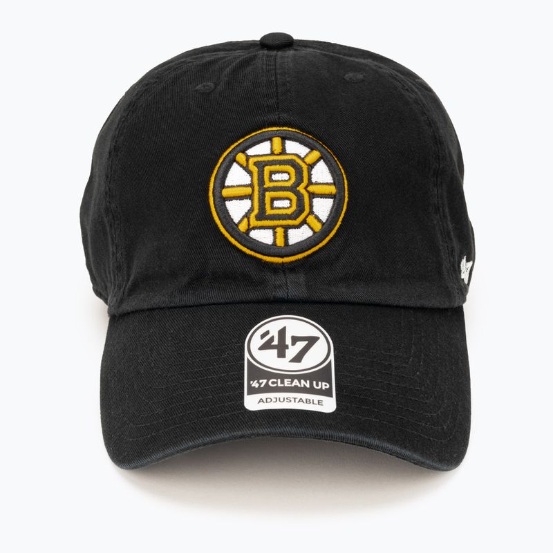 47 Brand NHL Boston Bruins Boston Bruins CLEAN UP șapcă de baseball negru