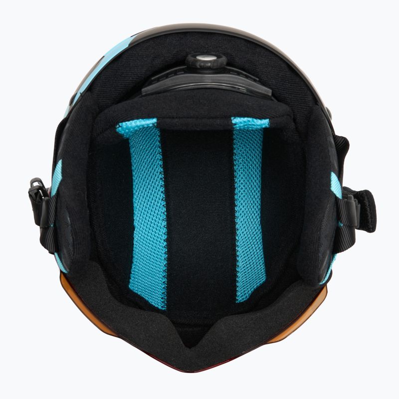 Cască de schi pentru copii  Bollé Quiz Visor Jr black/blue matte/orange gun 5