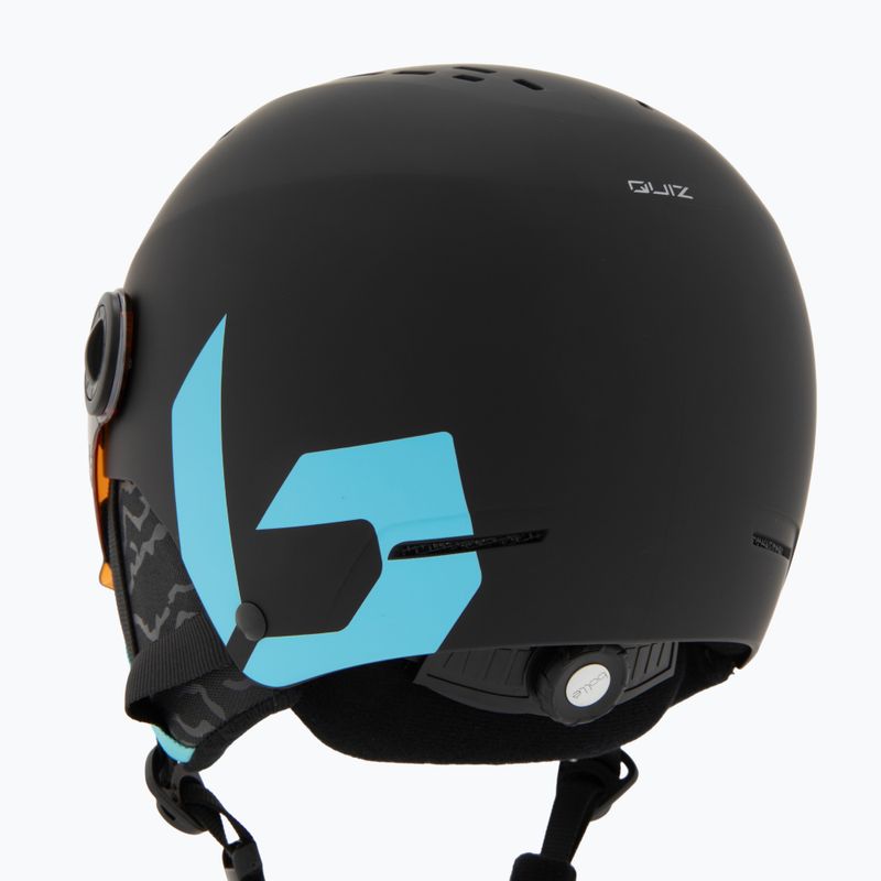 Cască de schi pentru copii  Bollé Quiz Visor Jr black/blue matte/orange gun 8